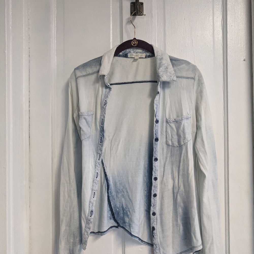 Love fire jean long sleeve top